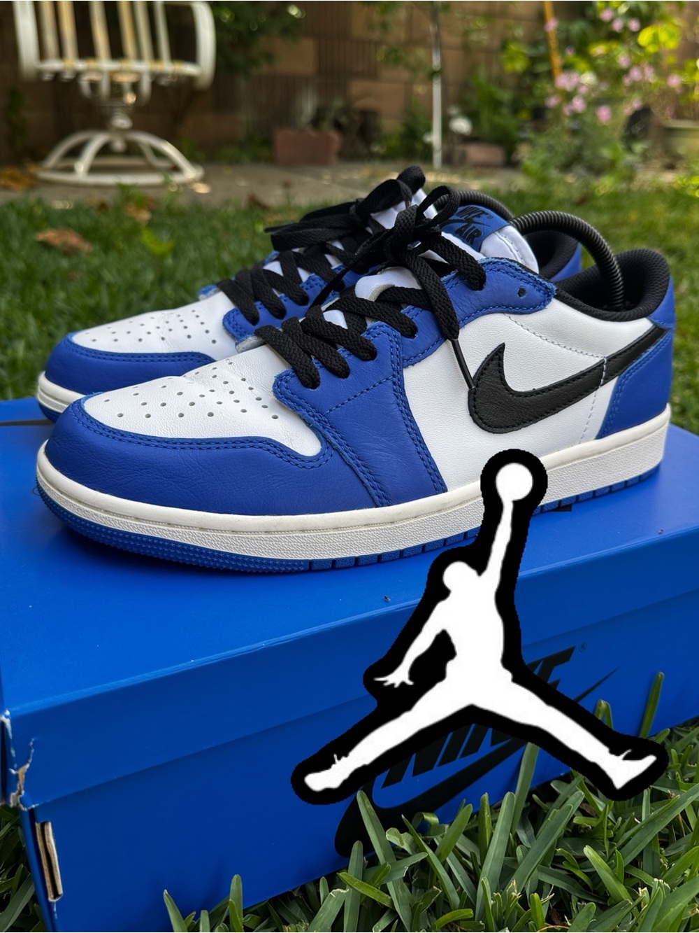 Air Jordan Retro 1 Low OG Game Royal shoes blue/black/white (M 9.5 / W 11)
